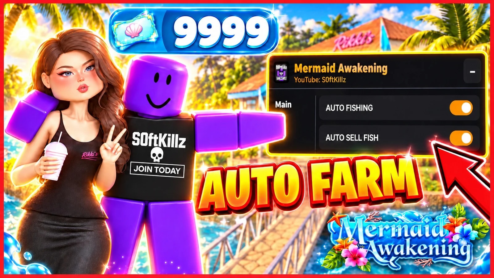 AUTO FISHING, AUTO SELL, AUTO FARM