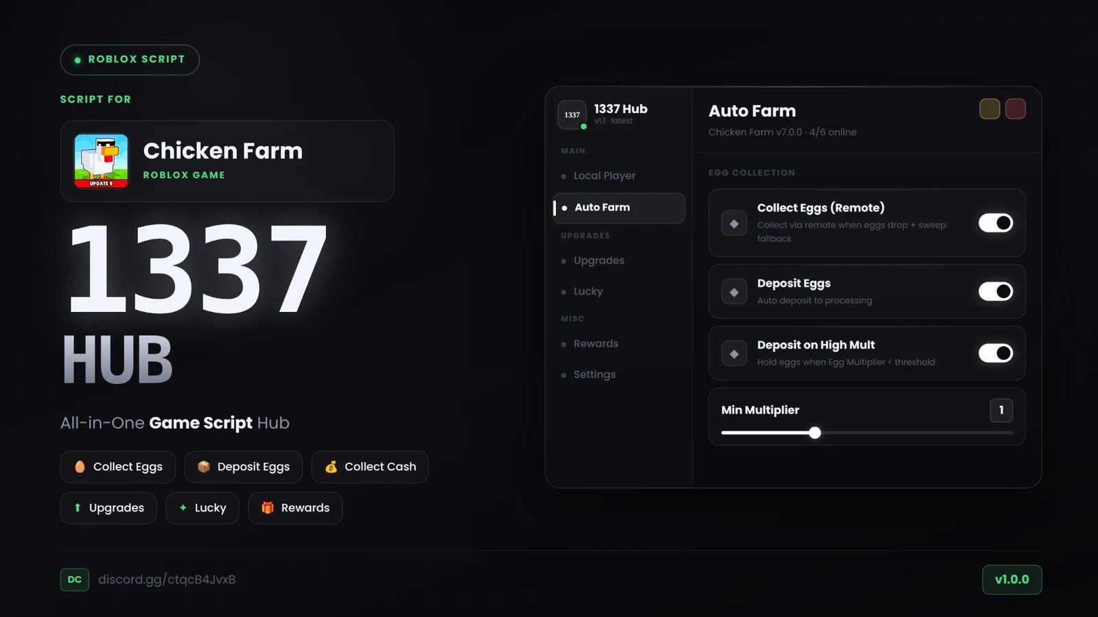 [ KEYLESS/NO KEY ] CHICKEN FARM