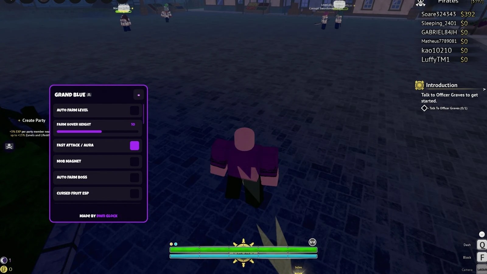 Auto Farm Level, Auto Fish, Fruit Sniper, ESP & More