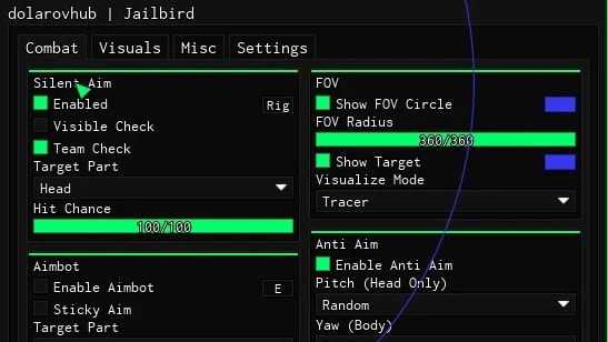 dolarovhub, silent aim antiaim desync esp and more