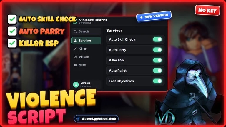 Violence District [KEYLESS +  AUTO SKILL CHECK 🔥]