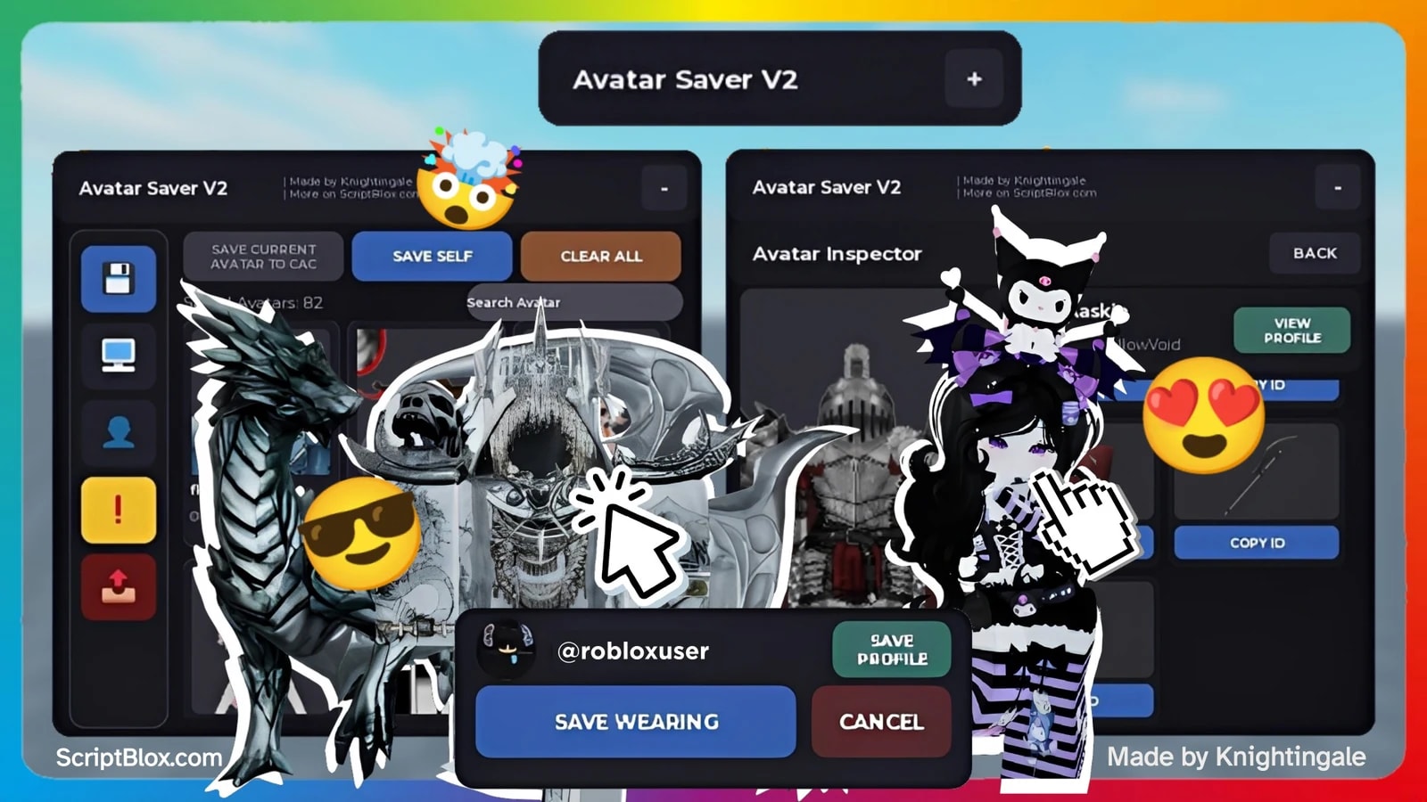 Knight's Avatar Saver & Explorer V2 [FREE, KEYLESS, NO KEY] 