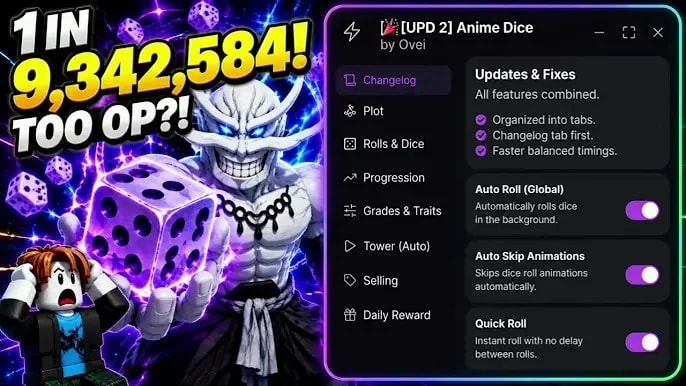 [FynessedHub] ANIME DICE SCRIPT