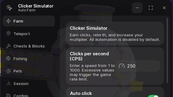 [ UPDATED ] RNG Event, Cick Simulator Script !