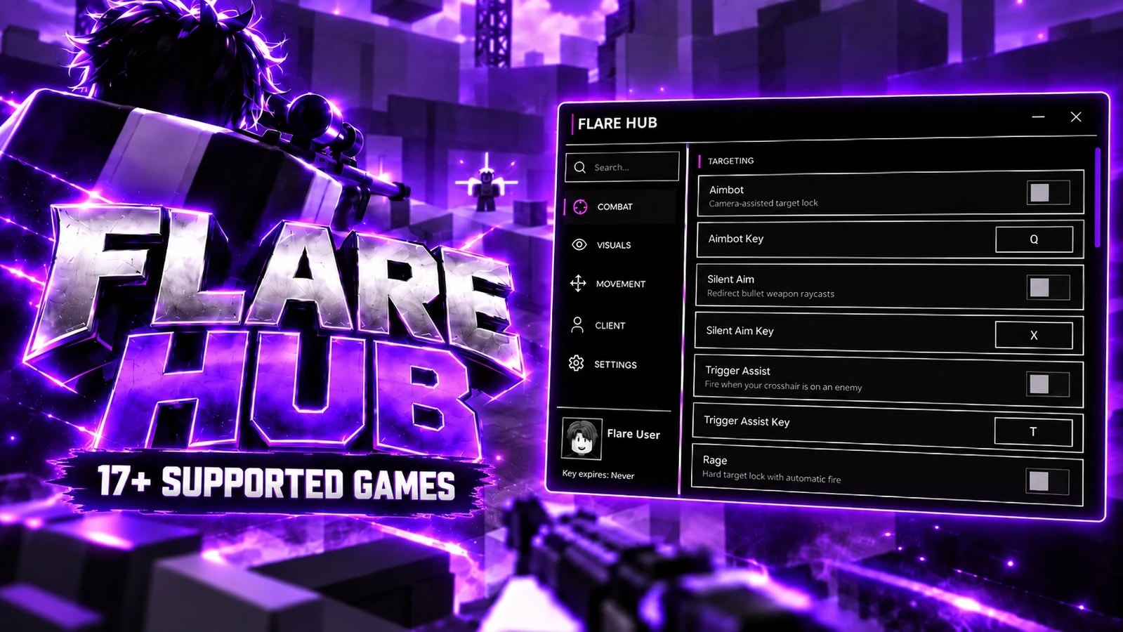 Flare Hub BETA (17+ supported games)