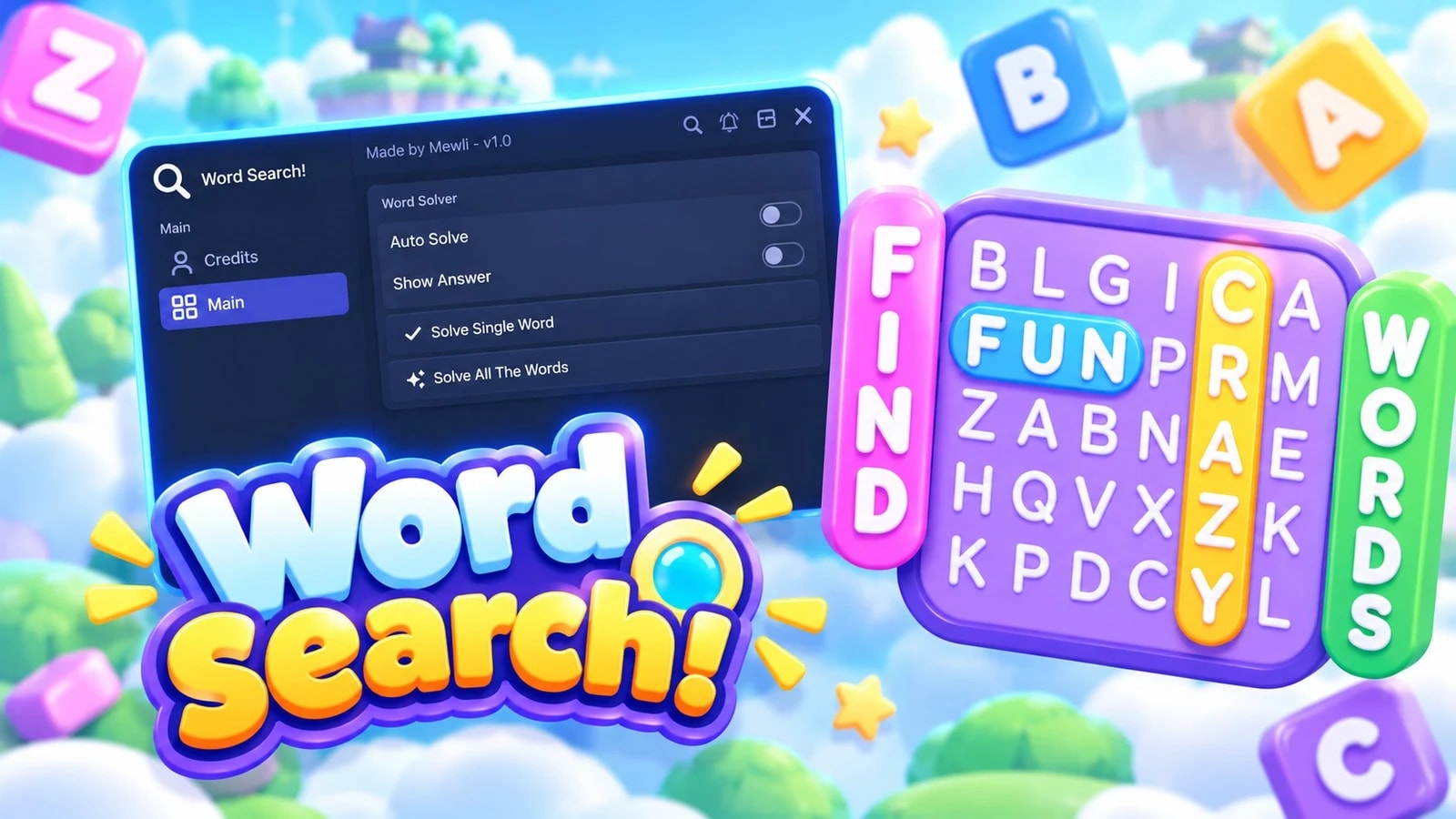 ⋆˚࿔  Auto Solve The Words - Show Answers┃Mewli ⋆˚࿔