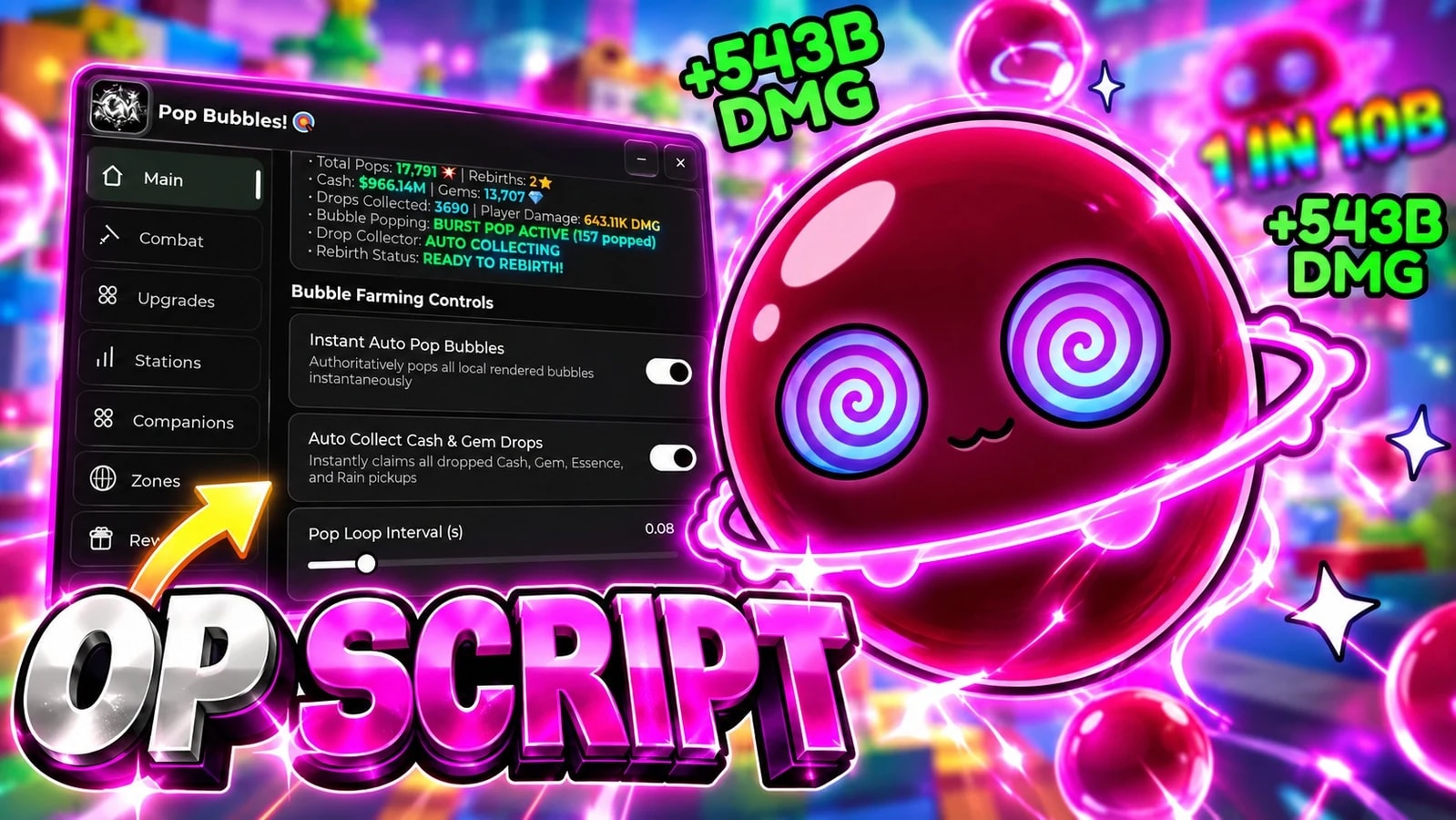 CM HUB | BEST SCRIPTS POP BUBBLES | MORE FEATURES