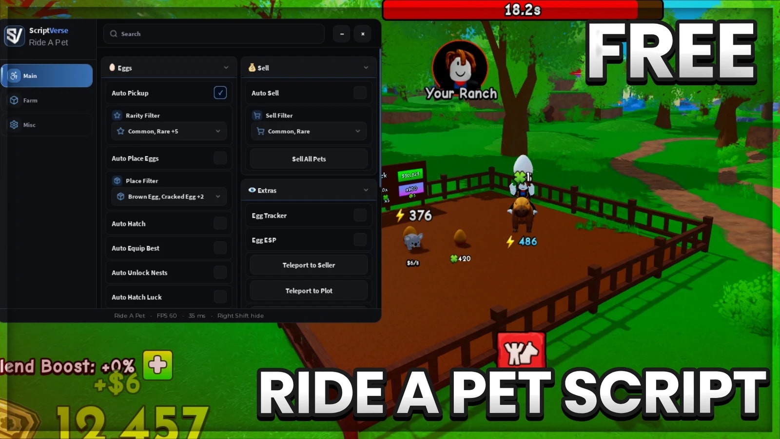 *OP* AUTO PICKUP / AUTO HATCH / AUTO SELL / EGG ESP
