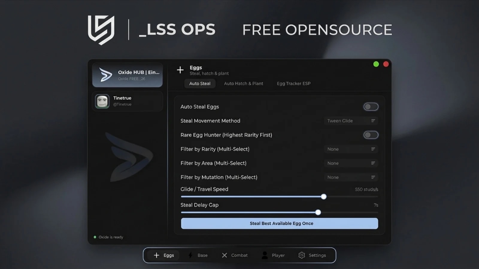 [OPENSOURCE] Bypass Anti-Cheat, Instant Steal, Egg ESP, etc