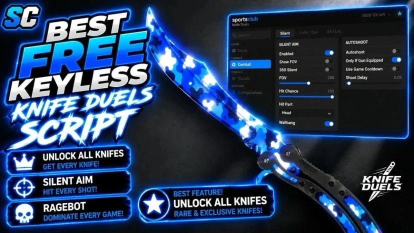 Free Knife Duels Script | Unlock All, Ragebot, Kill Aura