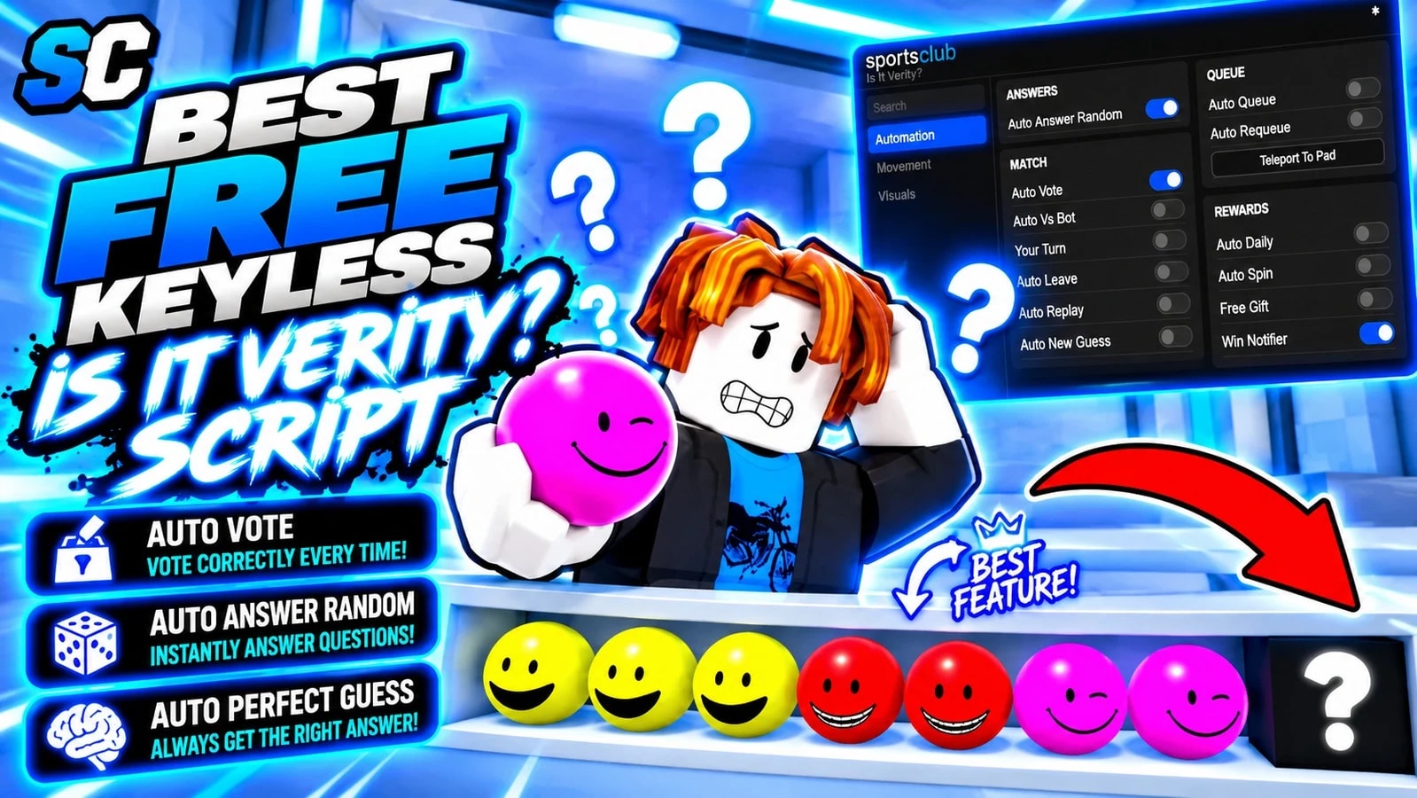 Free Is It Verity Script | Auto Guess, Auto Vote, Best Guess