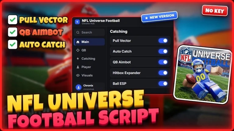 NFL Universe Football Script | Pull Vector, Aimbot [NO KEY]