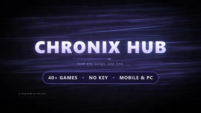 Chronix Hub | 40+ Games, Auto Farm, Aimbot, ESP [NO KEY]