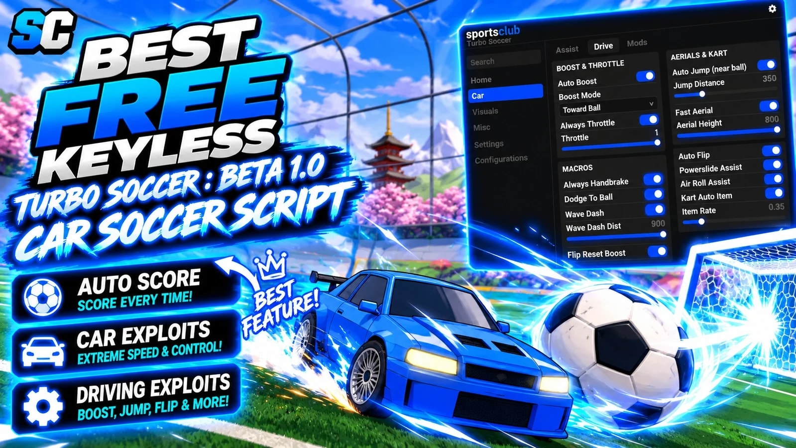 Free Turbo Soccer : Beta 1.0 Script | Auto Score, Auto Save