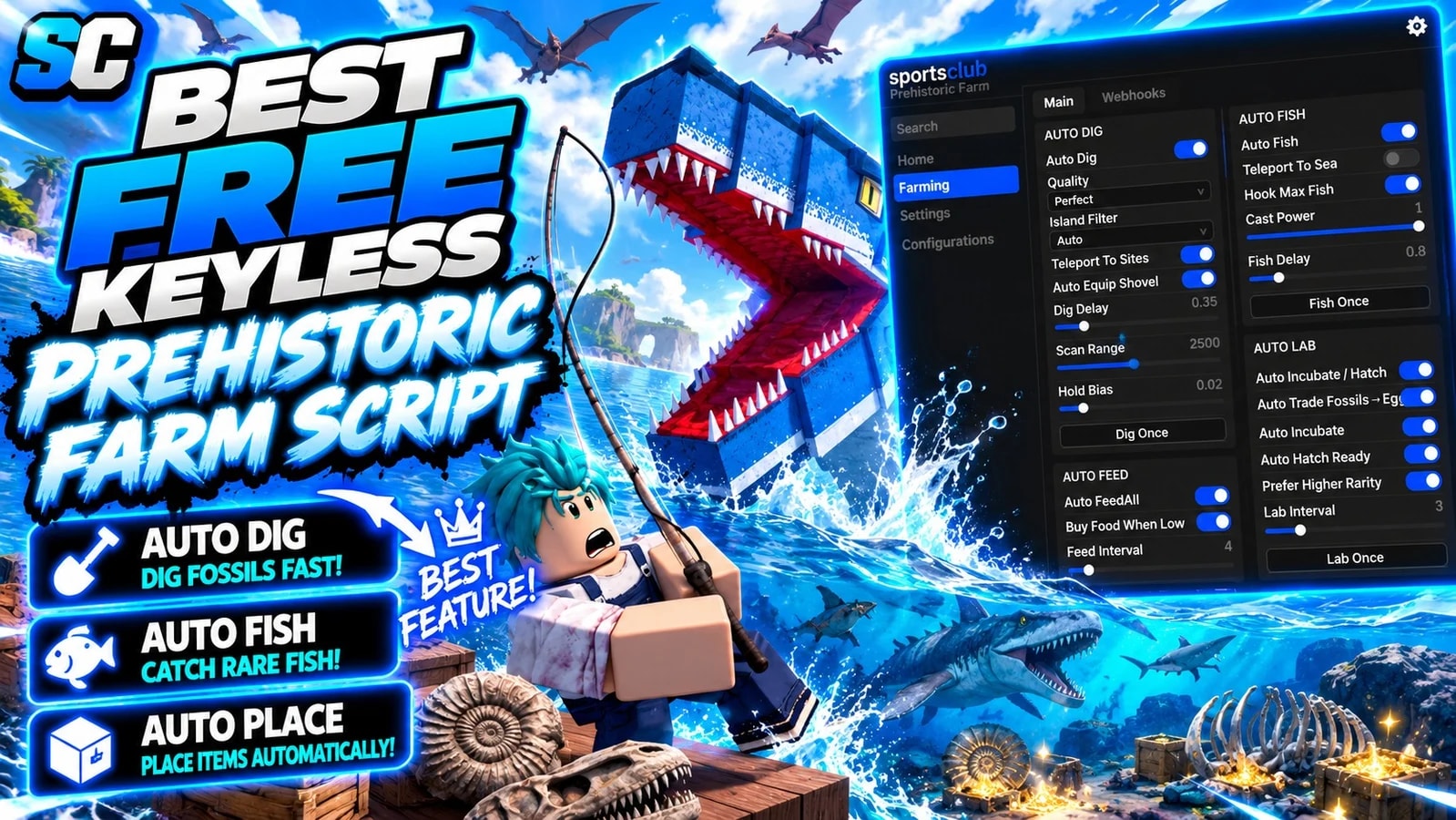 Free Prehistoric Farm Script | Autofarm, Pet Spawner