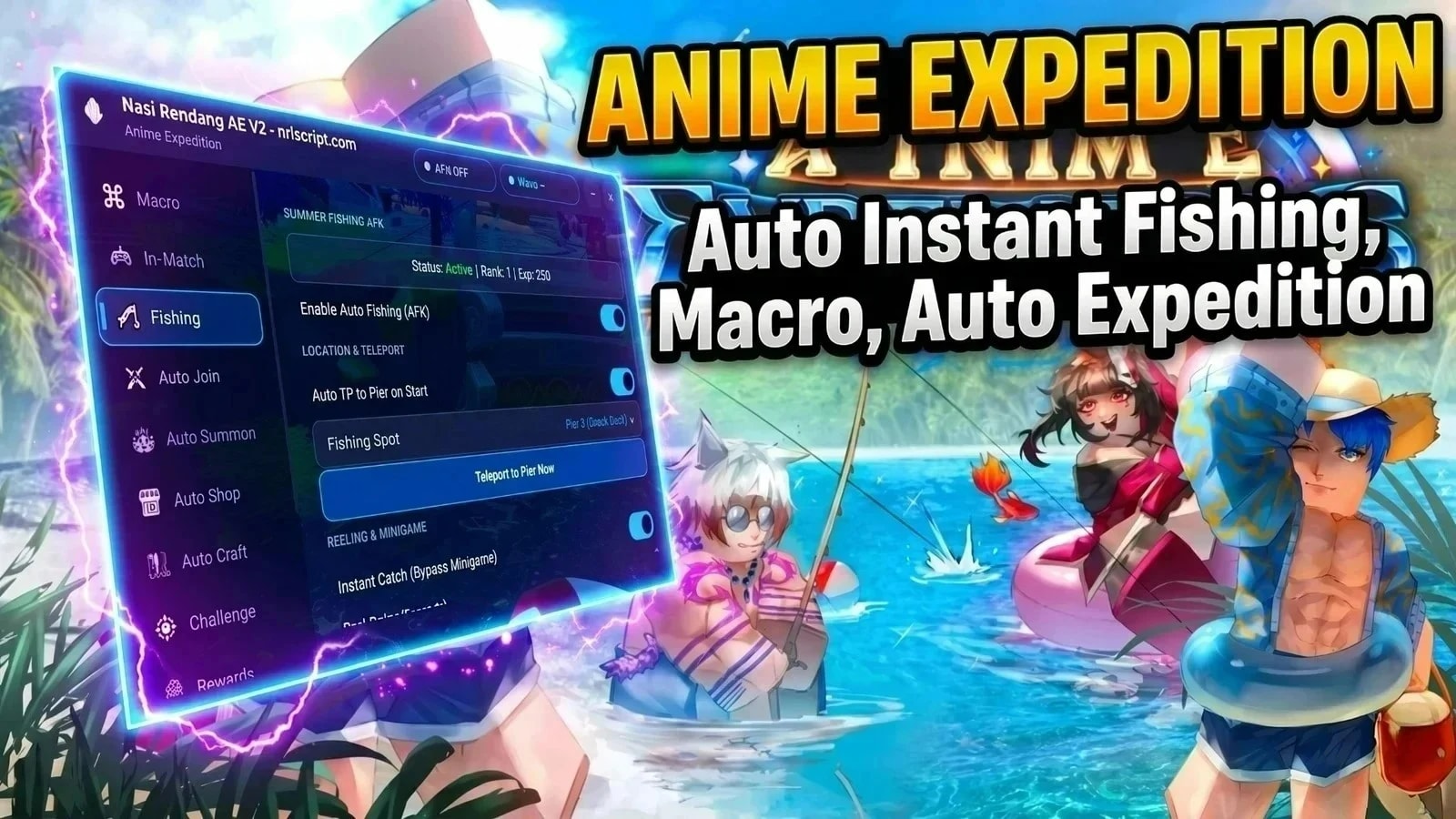 Anime Expedition: Instant Fishing, Macro, Auto Expedition