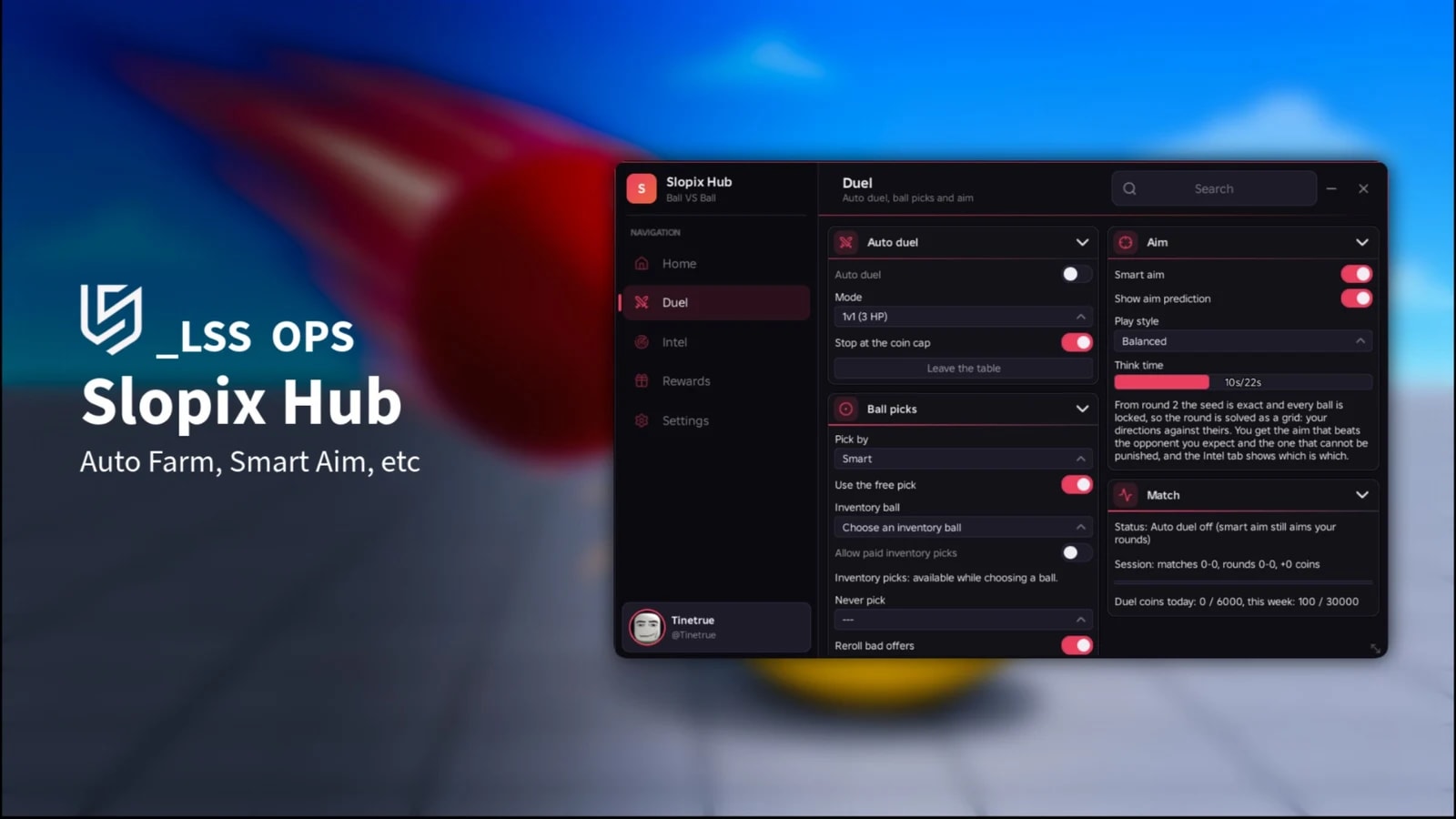 [OPENSOURCE] Slopix Hub | Auto Farm, Smart Aim, etc