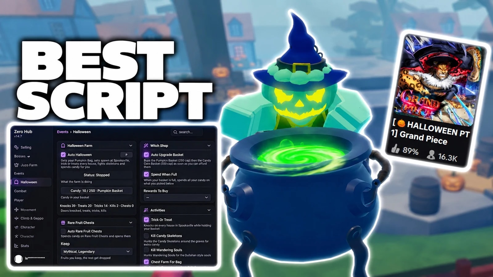 [⭐KEYLESS] GPO SCRIPT | AUTO IMPEL DOWN, AUTO HALLOWEEN OP