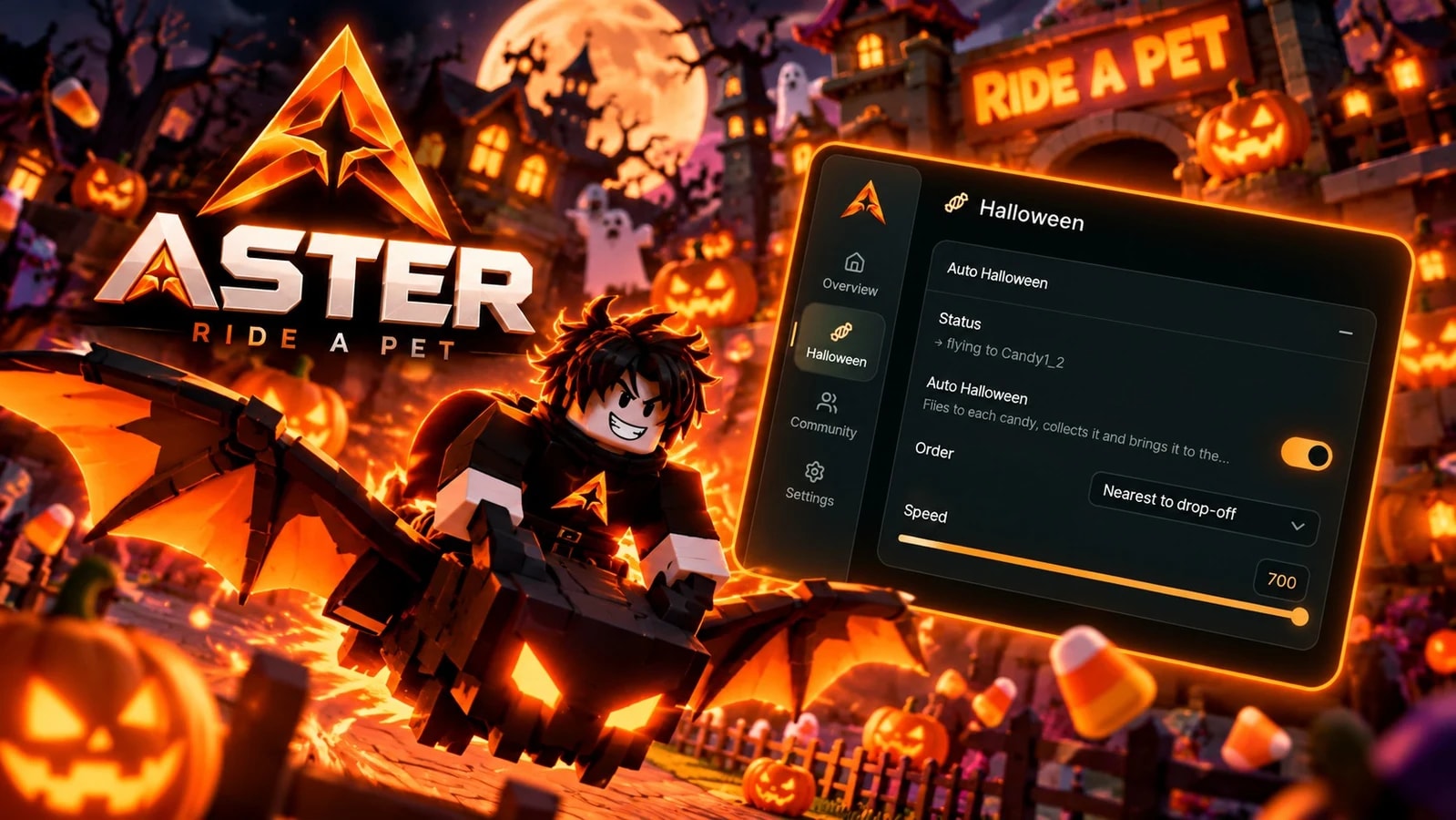 🎃 Ride A Pet | Auto Halloween Event
