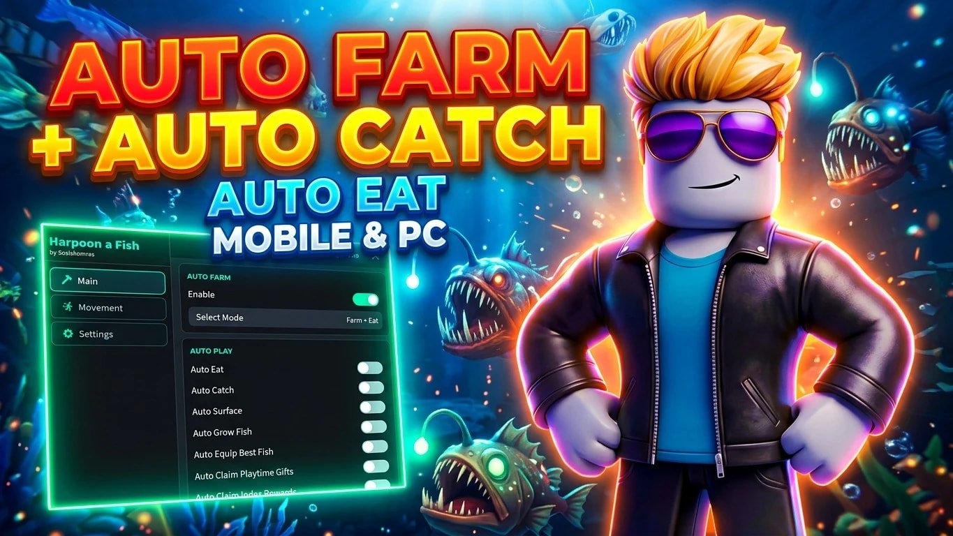 Auto Farm, Auto Eat, Auto Catch | Sosiskomras Hub