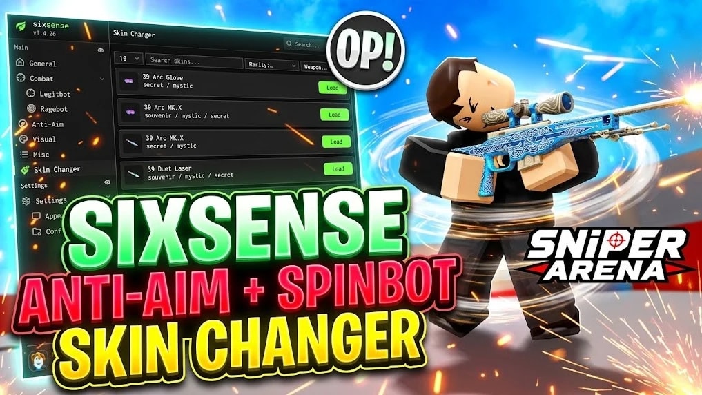 6sense sniper-arena | hvh script