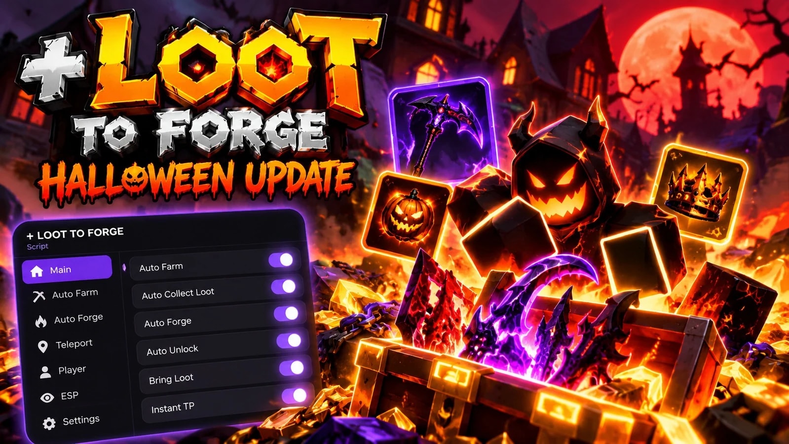 [KEYED]  [🎃] +1 Loot To Forge