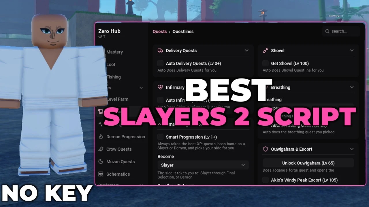 [⭐BEST] Slayers 2 Script – NO KEY, Dungeon Farm, Godmode, OP