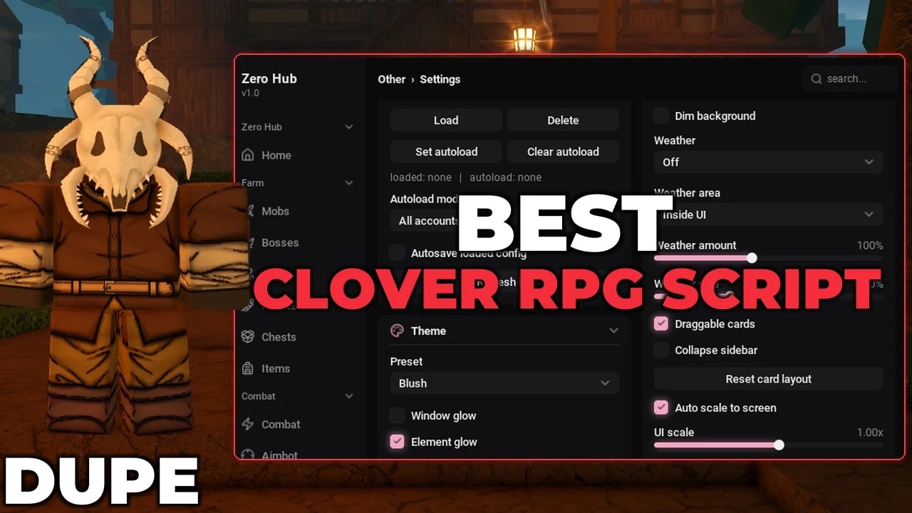 [⭐CLOVER RPG SCRIPT] INSTA KILL, GODMODE, QUEST FARM & MORE