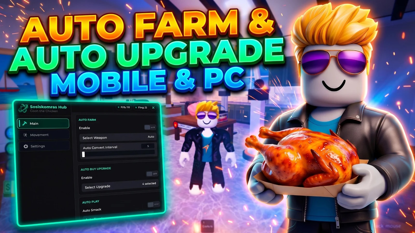 Auto Farm, Auto Upgrade | Sosiskomras Hub