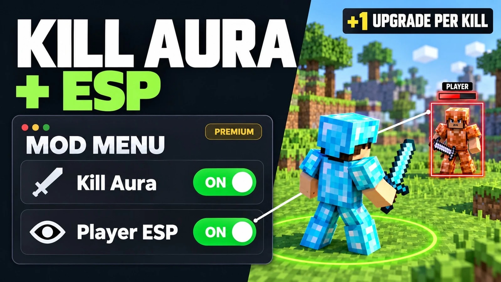 [UPDATED] Best +1 Upgrade Per Kill Script killaura ALL SUP