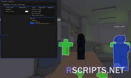 Preview of Project Lazarus Script GUI | ESP, One Shot Kill & MORE!