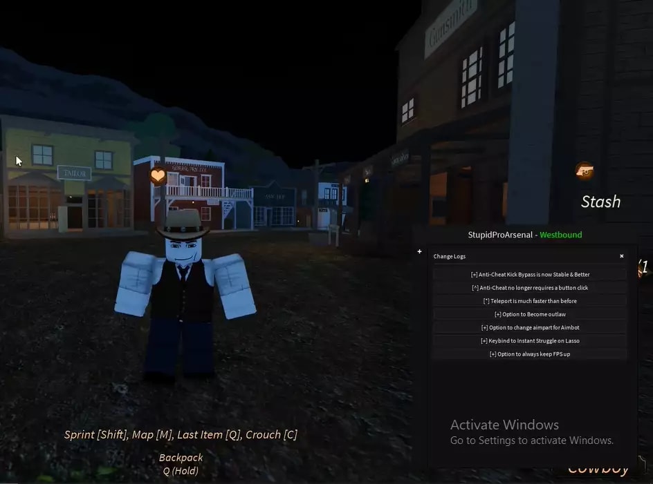 Overpowered script for westbound