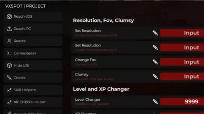 Vxspot project | TPS STREET SOCCER Script
