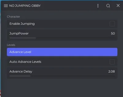 NO JUMPING OBBY