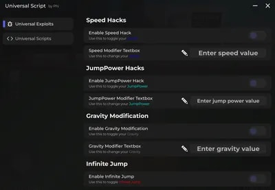 Universal Modification Script