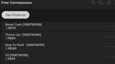 Free product gamepass