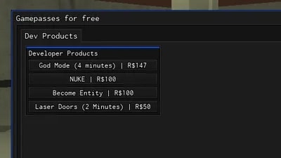Free gamepasses
