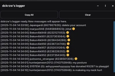 Roblox Chat Logger