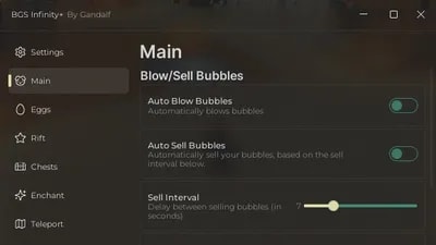 BGS Infinity+ | Auto Bubble & sell and more