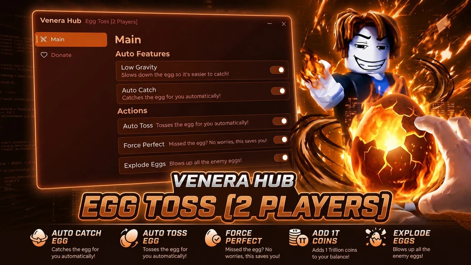 Egg Toss Script - Venera Hub