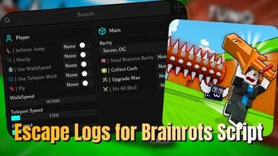 Escape Logs for Brainrots Script
