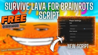 Instant Brainrots, Speed, Inf Jump, Vip Unlock, Noclip