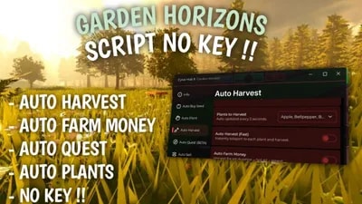 Auto Quest, Auto Harvest, Auto Plants, No Key !!
