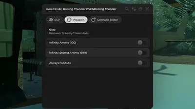 Luned Hub | Infinity Ammo, Grenade Editor, ESP etc.