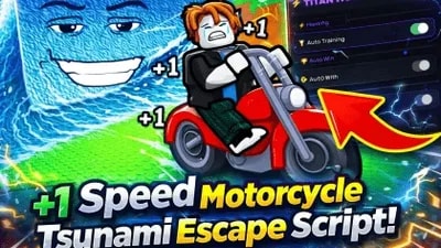 +1 Speed Motorcycle Tsunami Escape Script