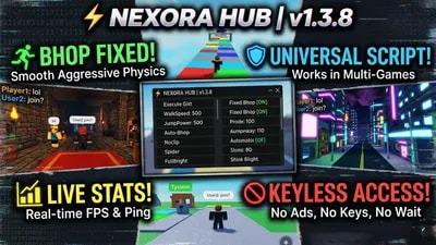 NEXORA HUB v1.3.8 | KEYLESS | UNIVERSAL