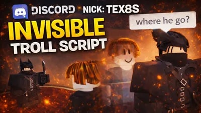 INVISIBLE TROLL SCRİPT | INVISIBLE | TROLL SCRIPT | TEX8S