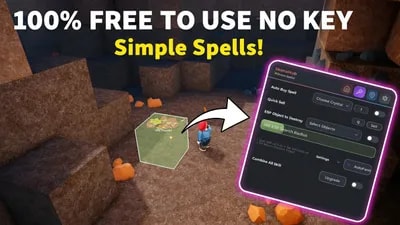 Simple Spells | SkenaHub NO KEY Autofarm Teleport