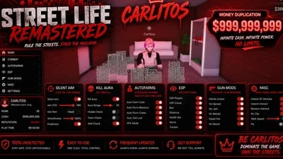 Street life remastered Carlitos menu 2026