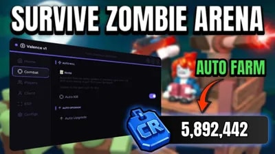 *BEST* SURVIVE ZOMBIE ARENA SCRIPT | AUTO FARM |KEYLESS